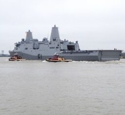 USS Somerset – Navy Warship Departs New Orleans